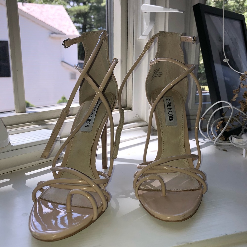 Steve Madden Nude Strappy Heel